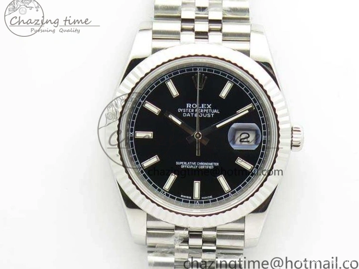 Good Copy Rolex Watches Noob 1:1 Stick Bracelet Black DateJust A Dial SS 228238 Best Jubilee On Edition 3507 Markers Trendy 0120